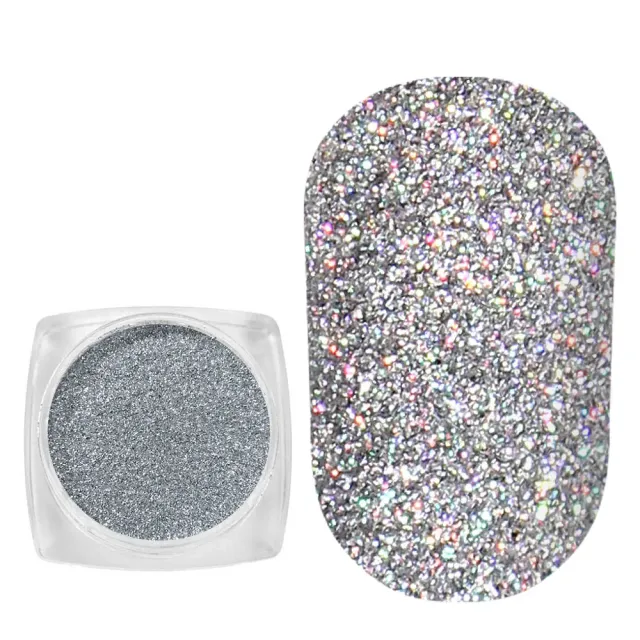 Komilfo Spangles 002 glitter unghie 2,5 g argento olografico
