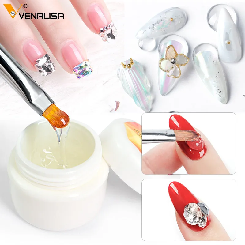 Venalisa Diamond Sticky Gel colla unghie 10g per strass no wipe