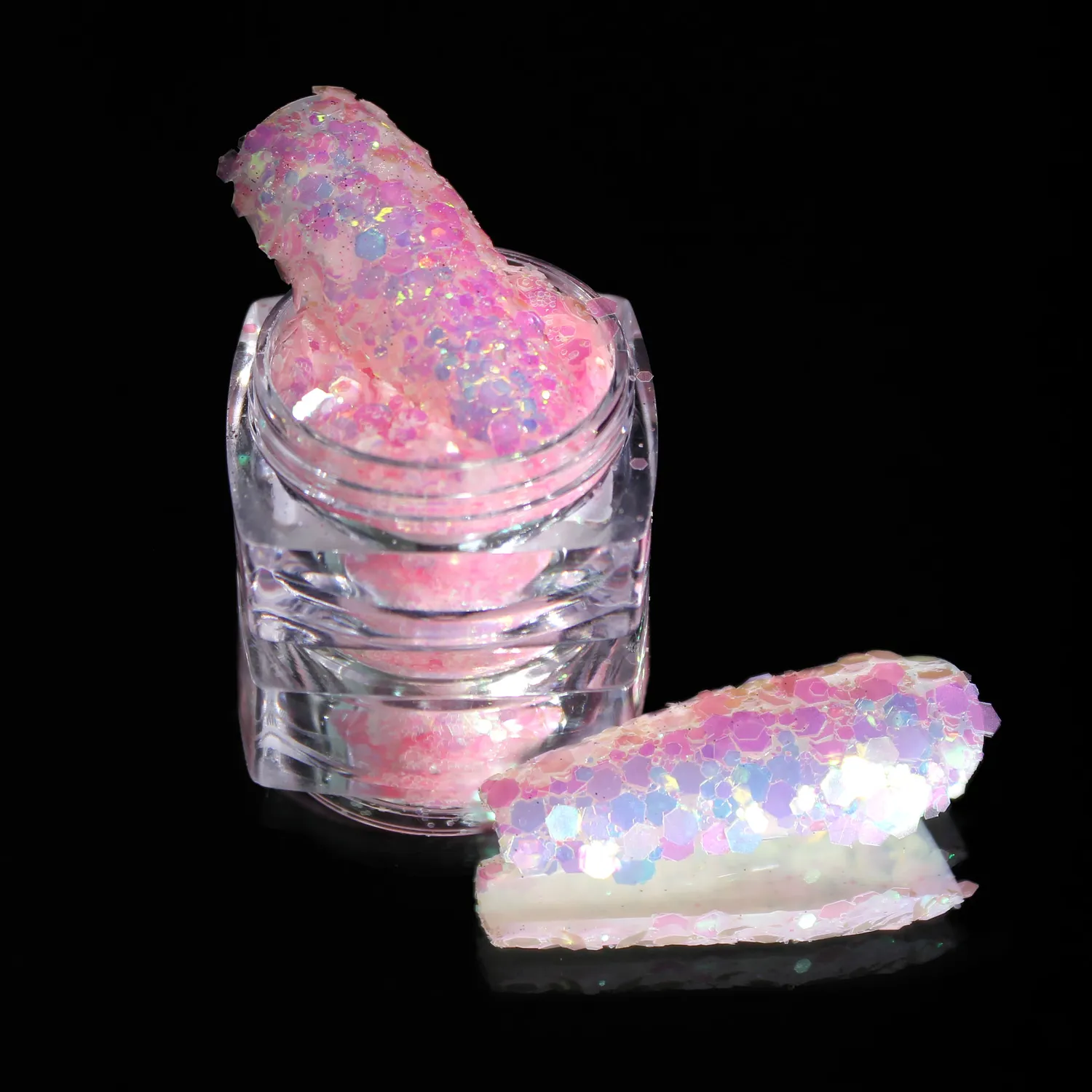Komilfo Glitter MIX-006 paillettes fotocromatiche 2,5 g rosa-blu