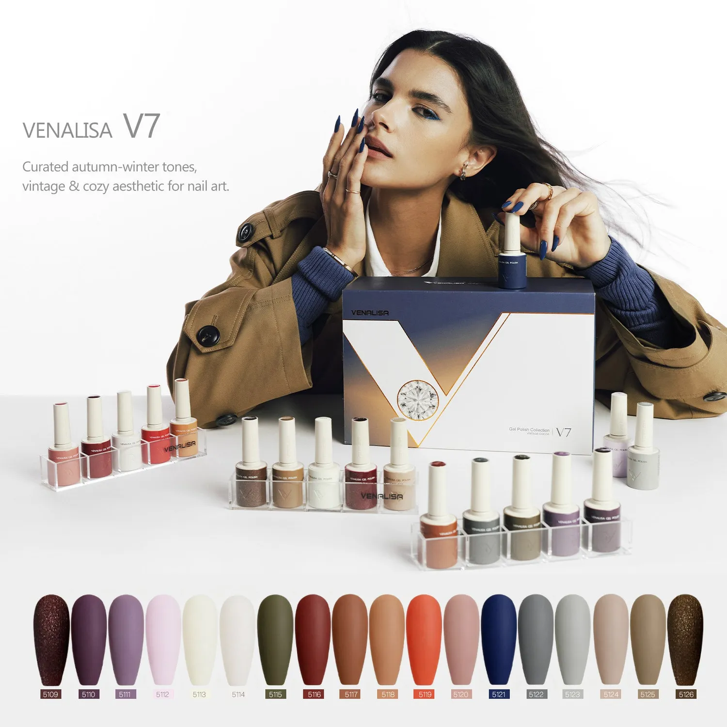Venalisa V7 Kit Smalto Gel 22 Pezzi Coprente