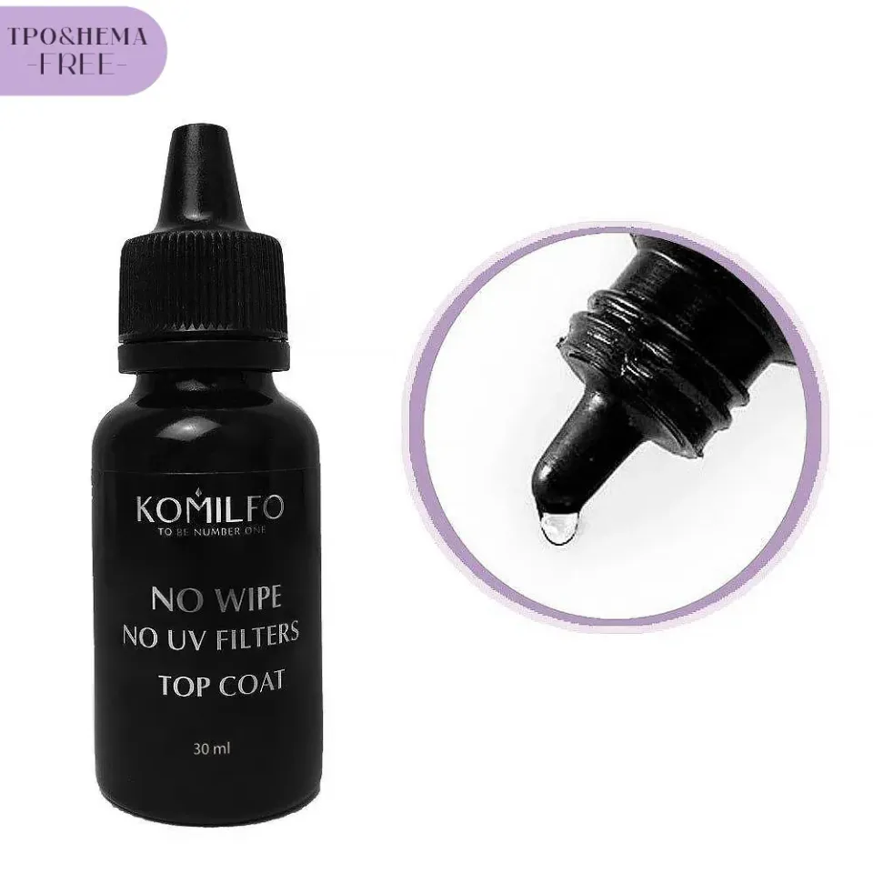 Komilfo No Wipe No UV top coat 30 ml trasparente