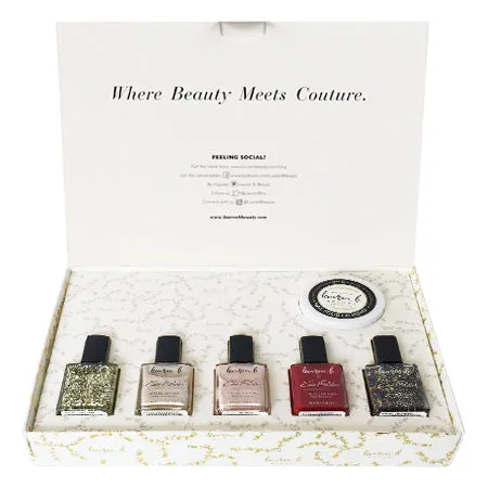 Lauren B Beauty Edie Parker set 5 smalti + remover