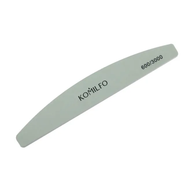 Komilfo Semicircle Green buffer unghie 600/3000 18 cm doppia grana