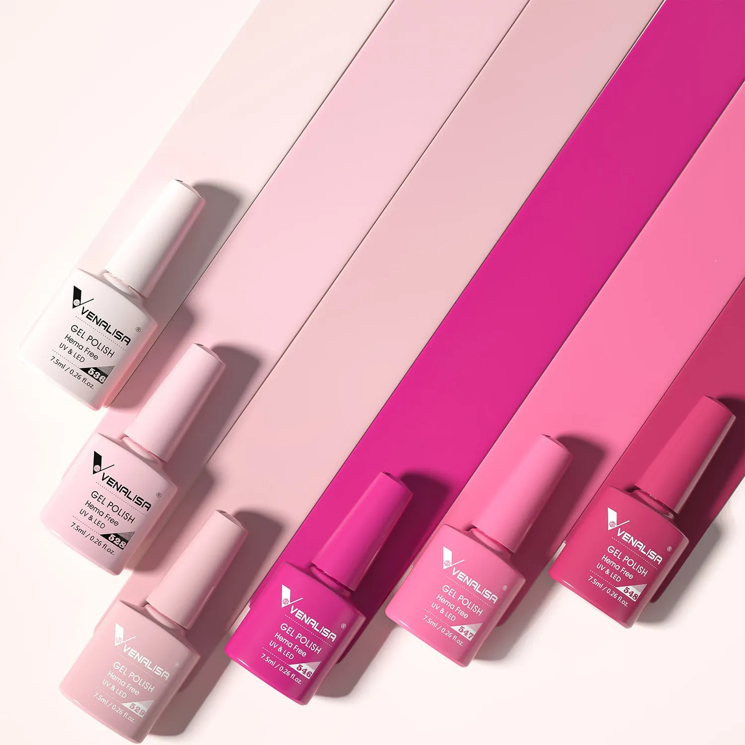 Venalisa Pink Memories 2232 set smalti gel rosa nude 6x7,5ml