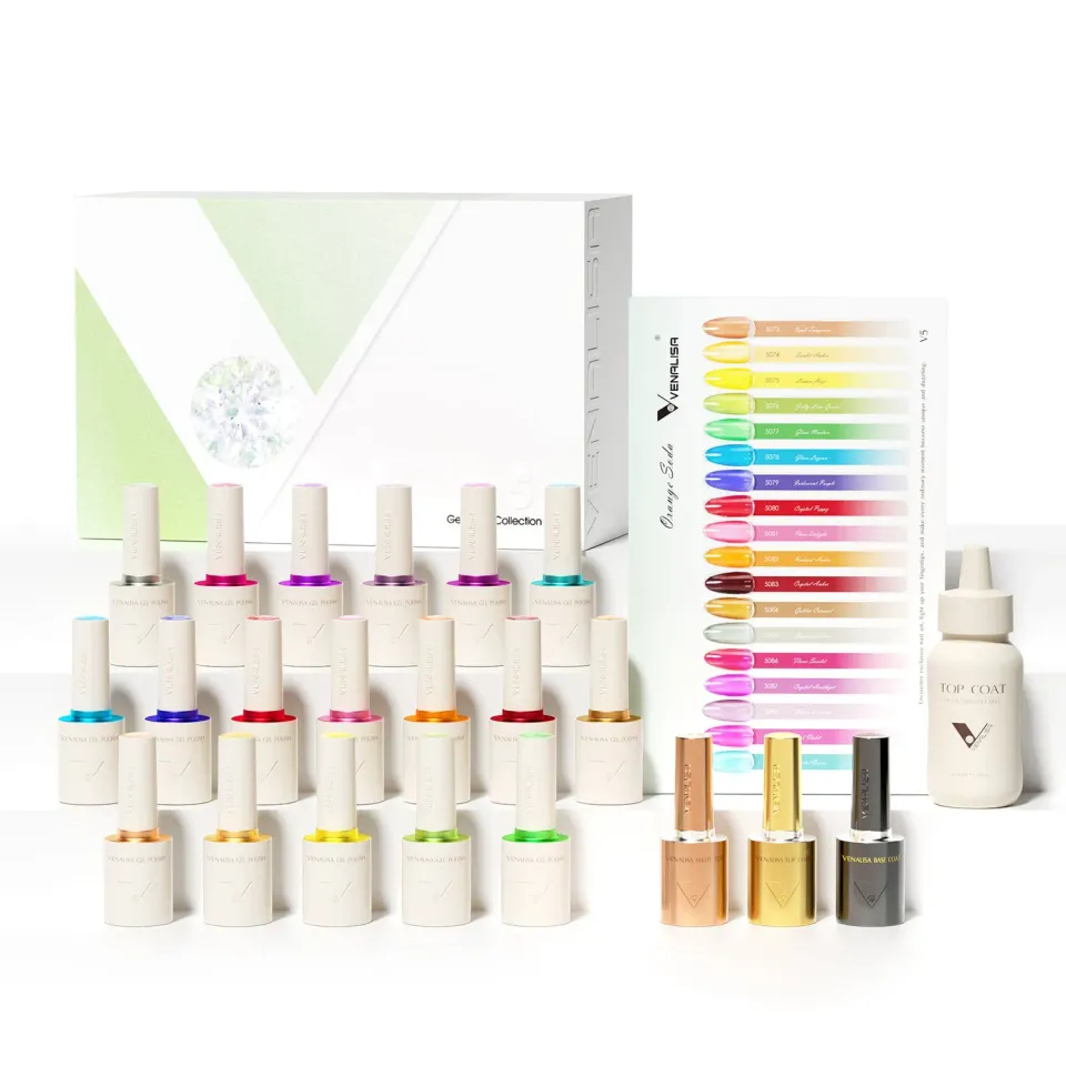 Venalisa V5 kit smalto gel 22pz sheer traslucido