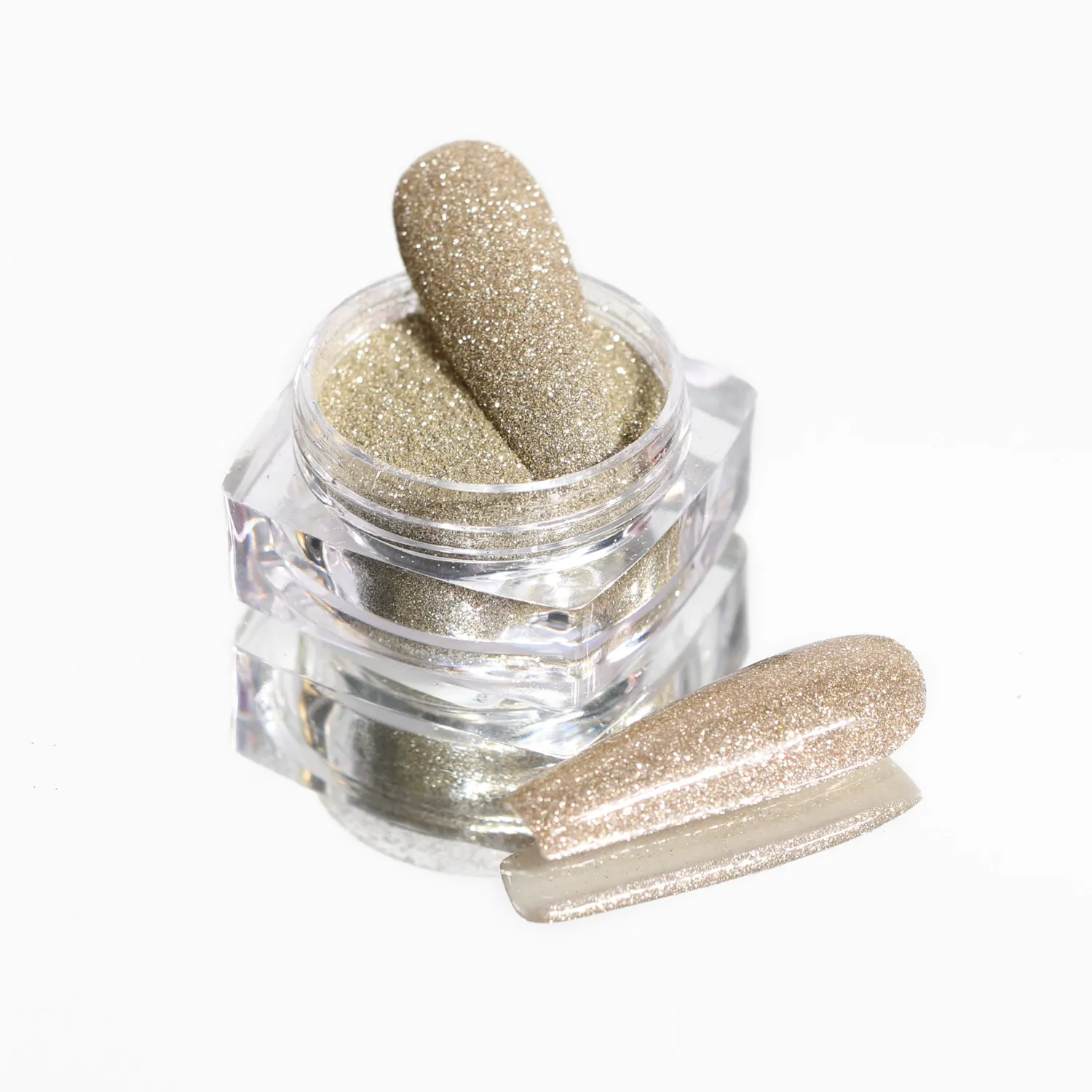 Komilfo Spangles 105 Glitter Unghie 2,5 g oro bianco