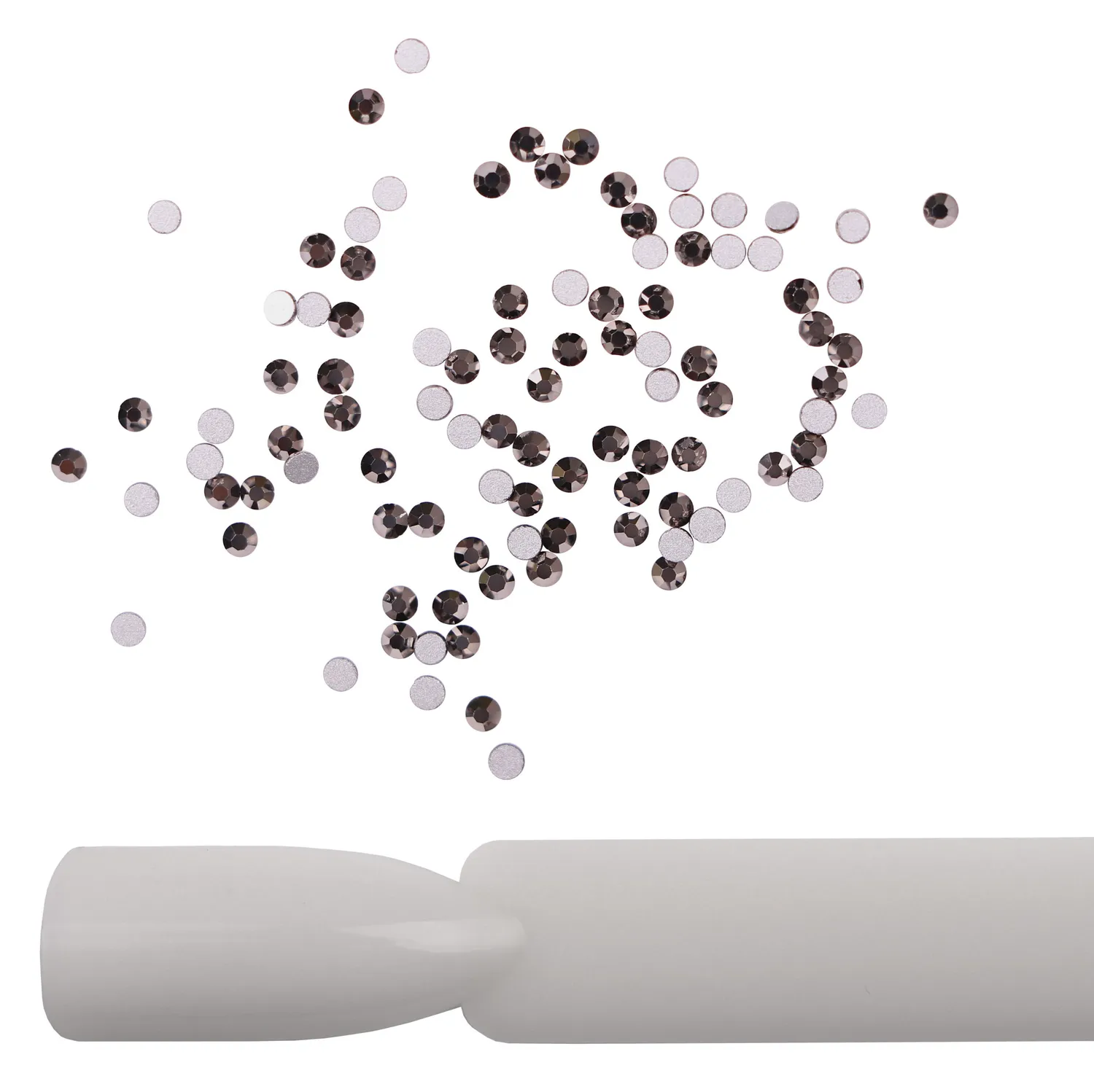 Komilfo Strass Ematite misura 5 strass unghie 100 pz