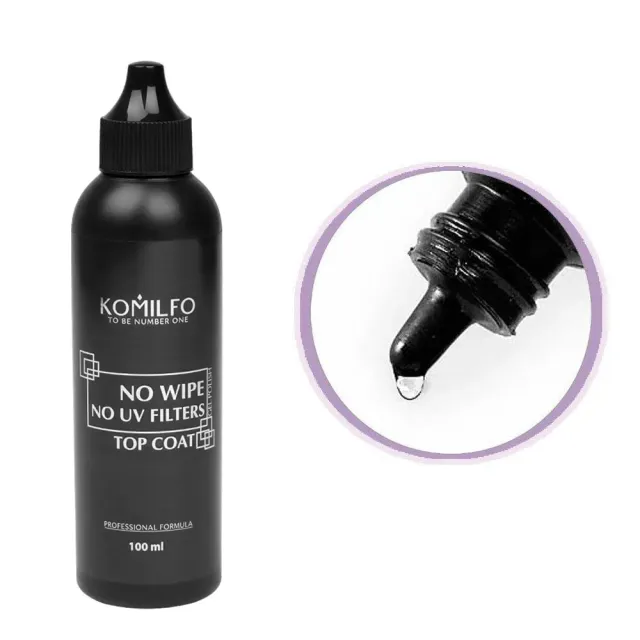 Komilfo No Wipe No UV Top top semipermanente 100 ml