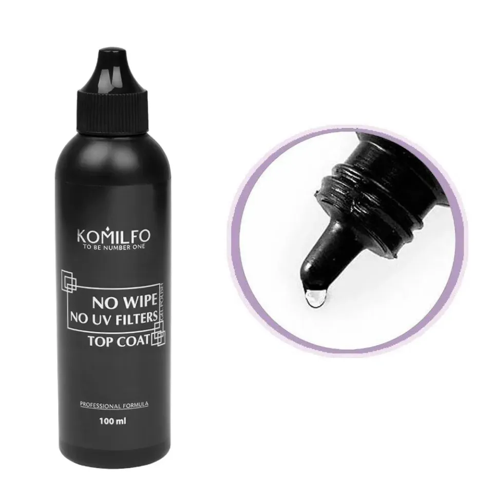 Komilfo No Wipe No UV Top top semipermanente 100 ml