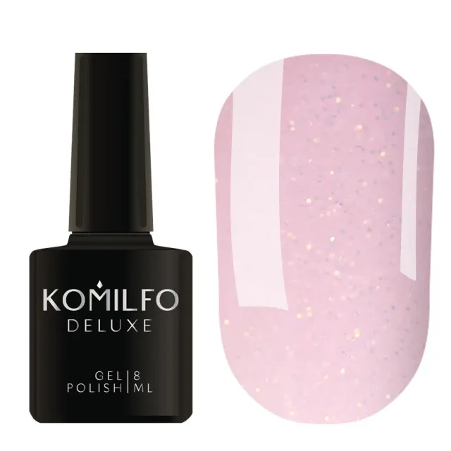Komilfo Moon Crush 004 smalto semipermanente rosa glitter 8 ml