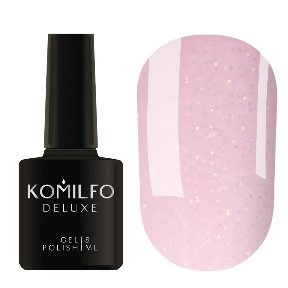 Komilfo Moon Crush 004 smalto semipermanente rosa glitter 8 ml