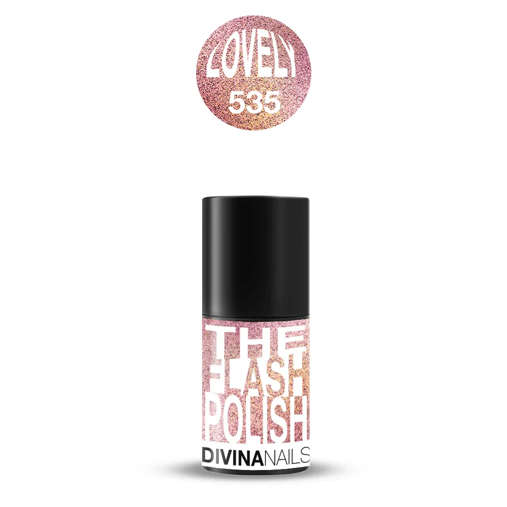 Diva Nails The Gel Polish 535 Lovely semipermanente 8ml glitter