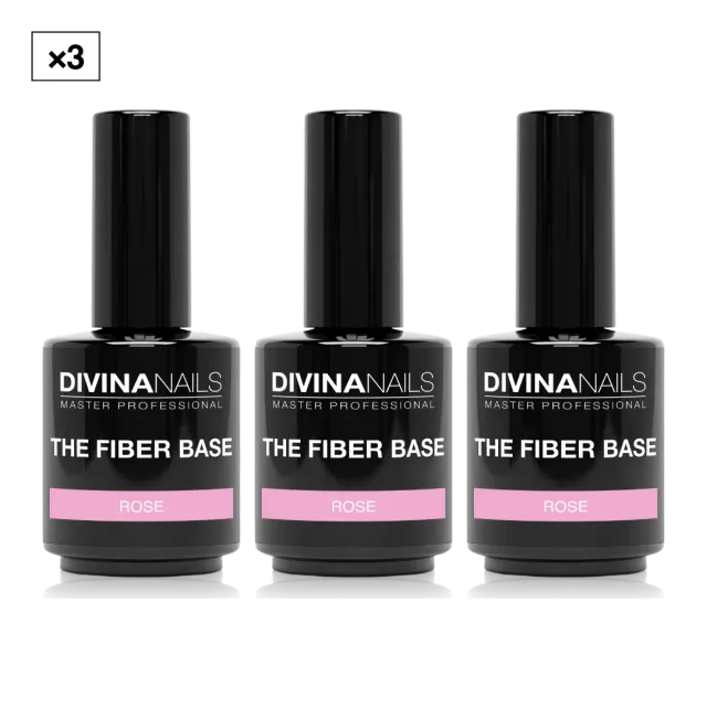 Diva Nails The Fiber Base 06 Rose base unghie 3x15ml