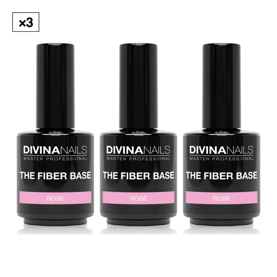 Diva Nails The Fiber Base 06 Rose base unghie 3x15ml