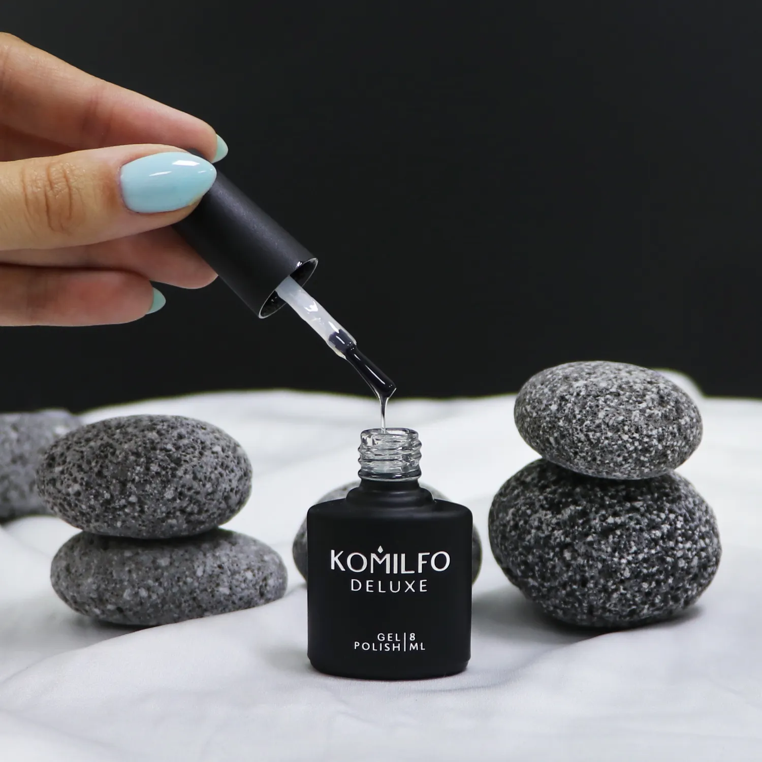 Komilfo No Wipe Rubber Top top senza dispersione 8 ml