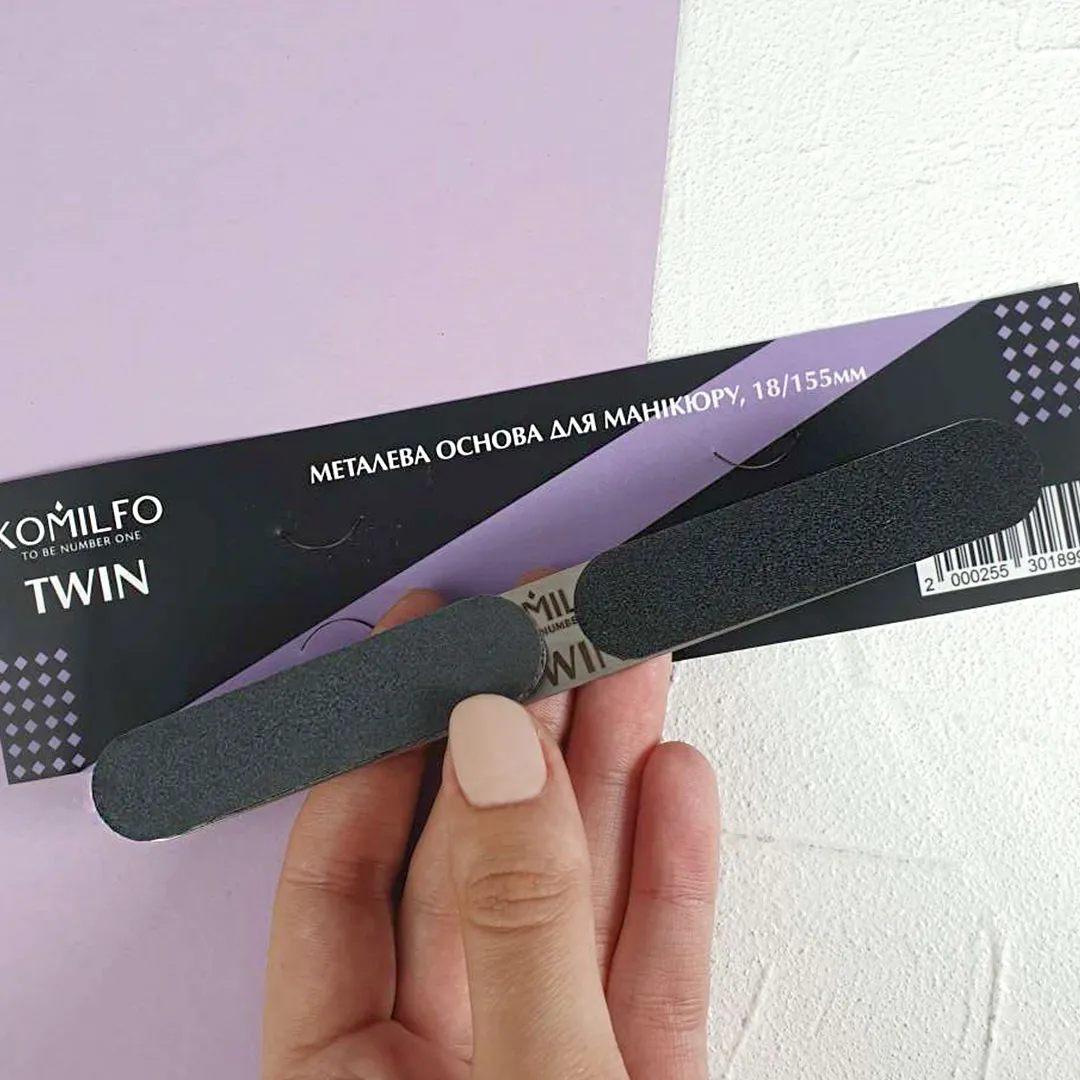 Komilfo Twin 18/155 base lima metallica manicure
