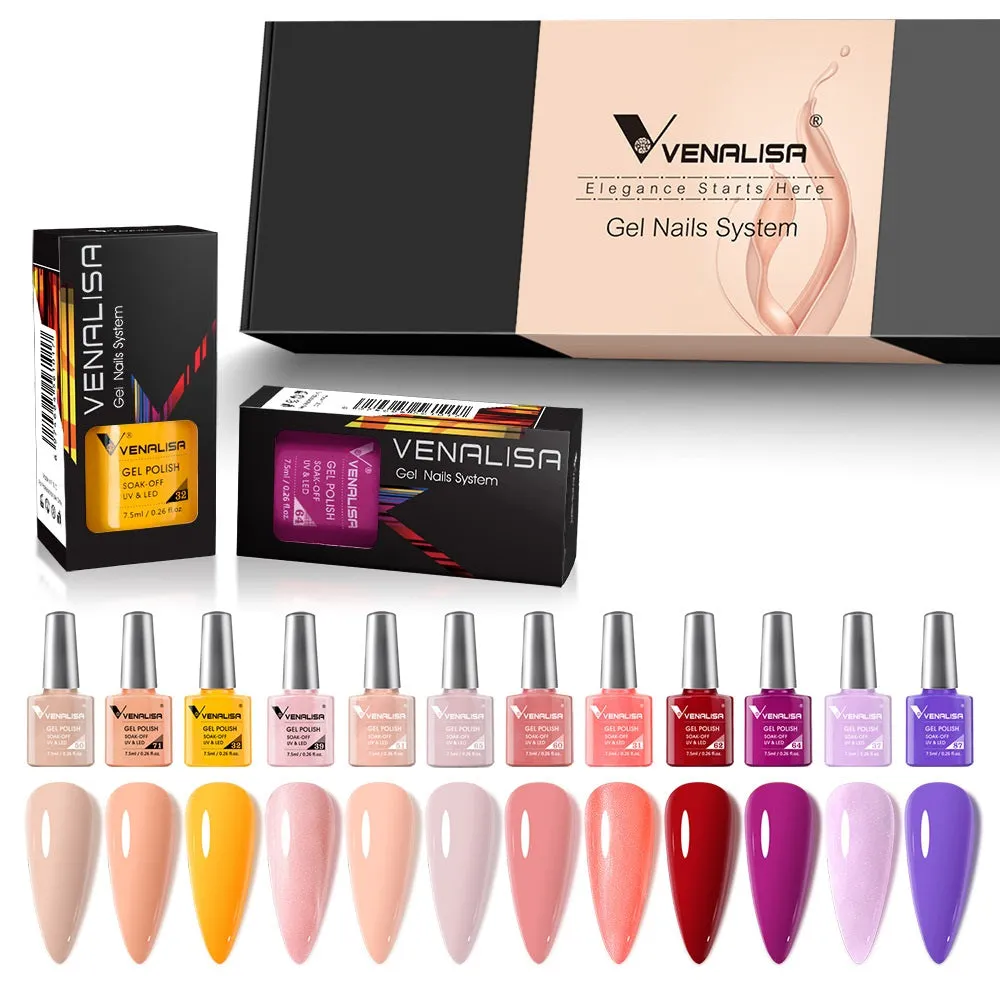 Venalisa Harmony H443 smalto gel 12 colori 7,5ml TPO free