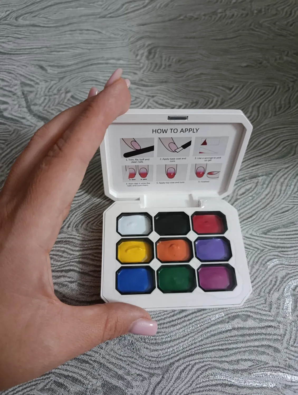 Jodsone Smalti Gel B1711-19 set 9 colori effetto sfumato